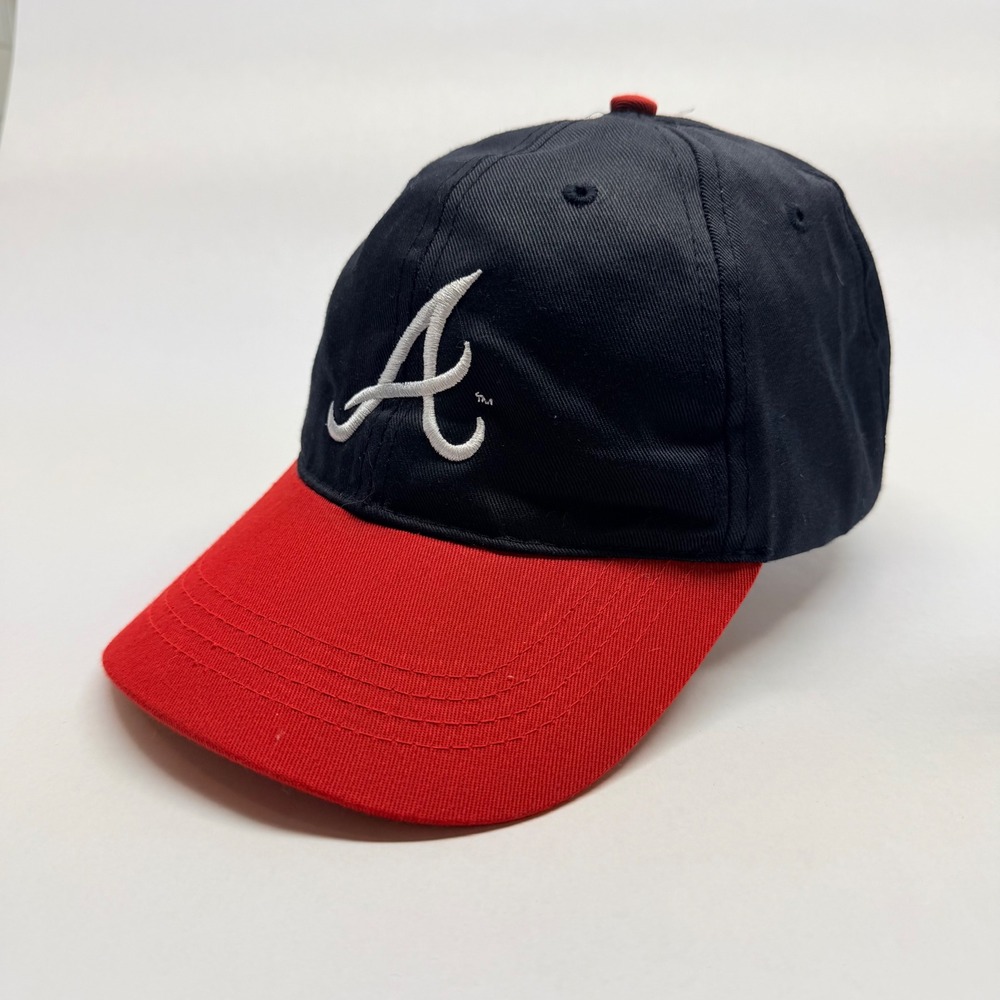 Atlanta Braves HeadToToe HTT Baseball Cap Navy Red Recycled Adjustable Hat